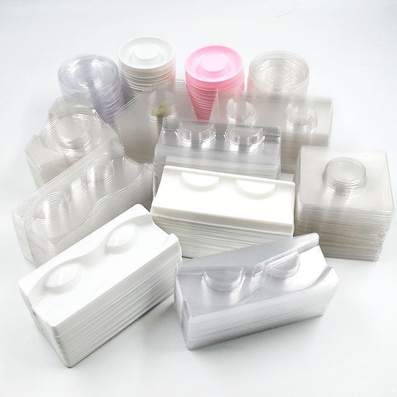 Transparent Falsche Wimpern Innere Unterstützung Sub-verpackung Box 50pcs