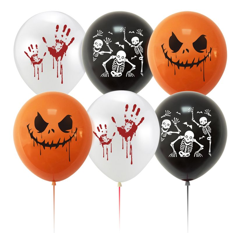 Halloween Skull Emulsion Party Luftballons