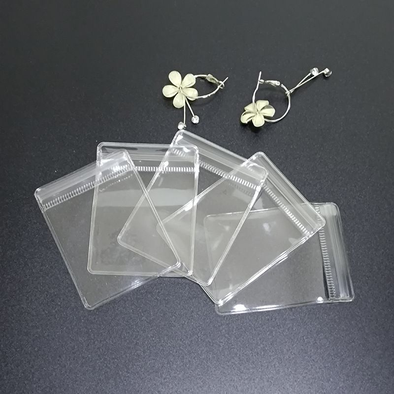 Style Simple Couleur Unie PVC Transparent Sacs D'emballage Bijoux