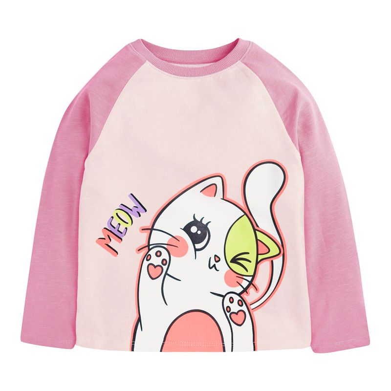 Cute Cat 100% Cotton Printing Baby Clothes