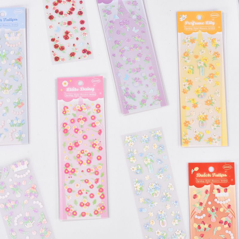 Laser Flower Hand Account Material Decorative Stickers