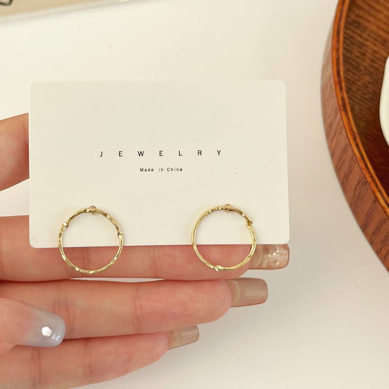 Simple Style Geometric Alloy Hoop Earrings