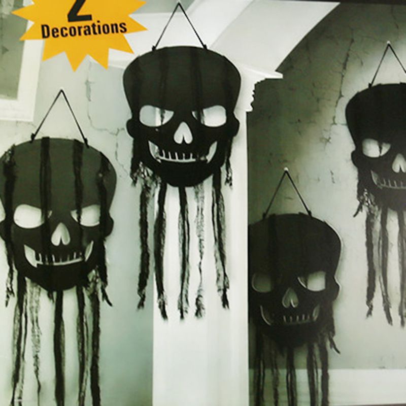Halloween Skull Cloth Party Hanging Ornaments 1 Set