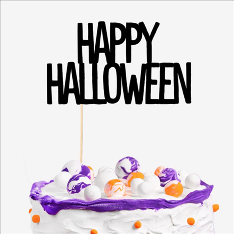 Halloween Letter Paper Party Cake Decorating Supplies