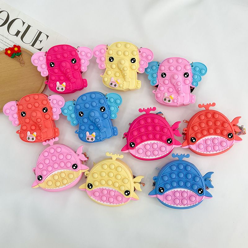 Women's Small Silica Gel Animal Cute Zipper Coin Purse