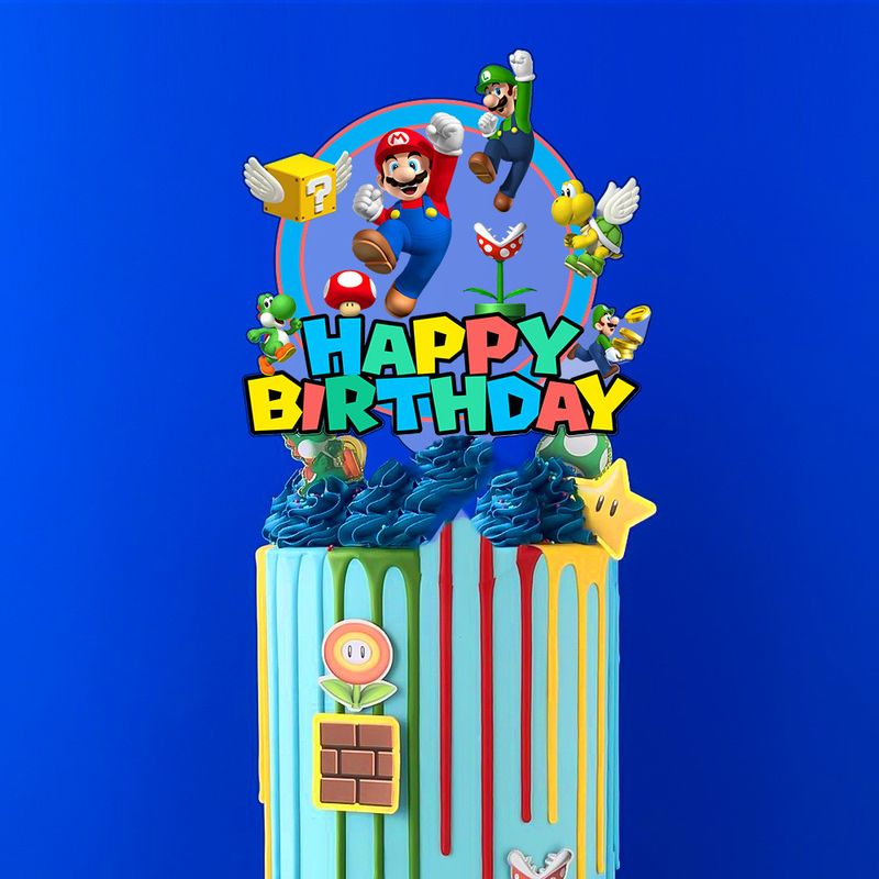 Birthday Cartoon Arylic Party Cake Decorating Supplies