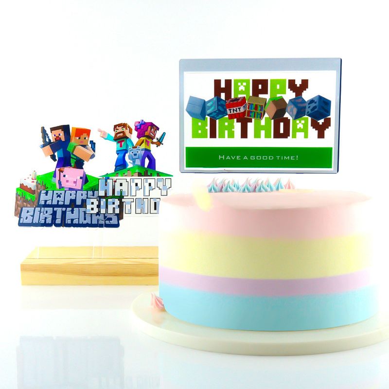 Birthday Game Arylic Party Cake Decorating Supplies