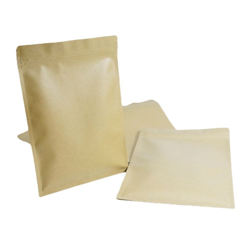 Couleur Unie Papier Kraft Sac D'emballage Alimentaire