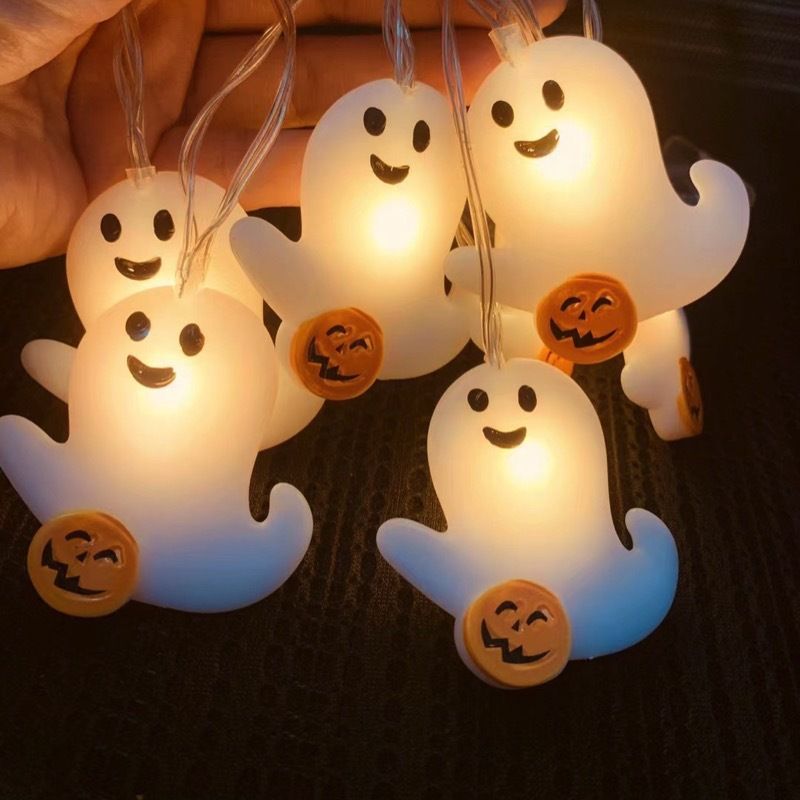 Halloween Süß Geist Pvc Gruppe Lichterkette