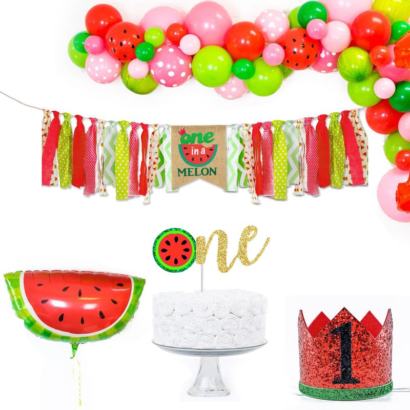 Birthday Watermelon Cloth Party Flag