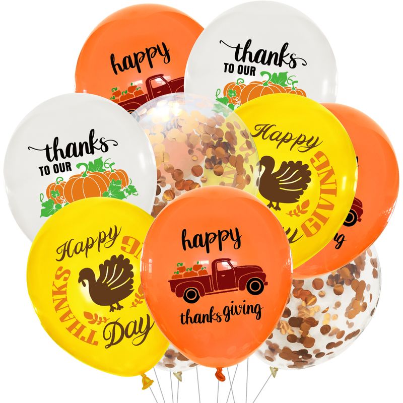 Thanksgiving Letter Emulsion Party Balloons