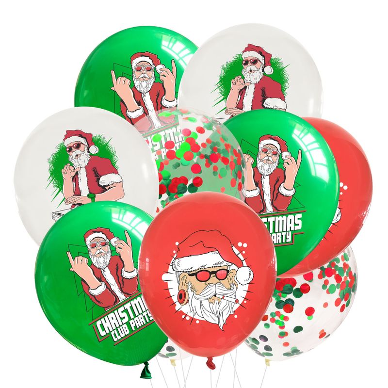 Christmas Santa Claus Emulsion Party Balloons