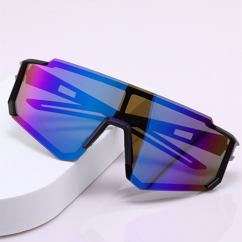 Unisex Fashion Gradient Color Tac Square Patchwork Full Frame Sunglasses