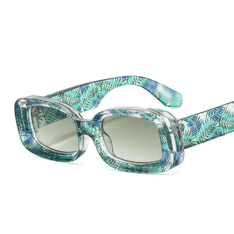 Unisex Fashion Solid Color Ac Square Full Frame Sunglasses