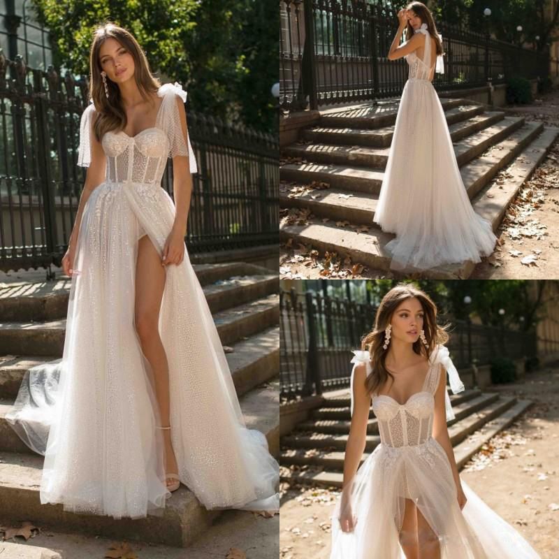 Weißes Kleid Party Kleid Elegant Mode U-ausschnitt Rückenfrei Ärmellos Einfarbig Maxi Langes Kleid Hochzeit Formell Bühne