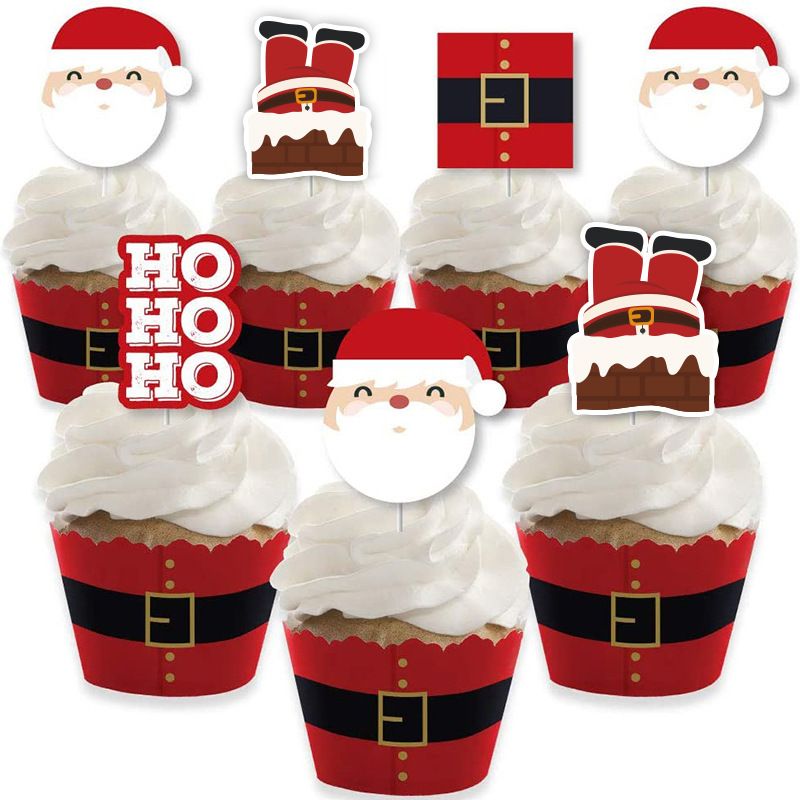 Christmas Santa Claus Paper Party Cake Decorating Supplies