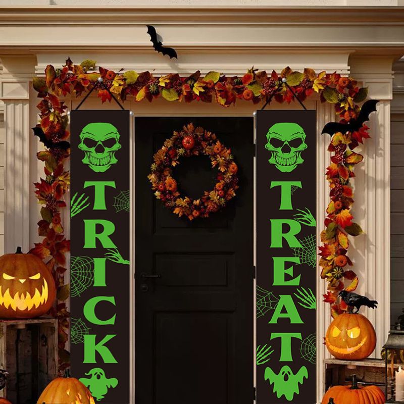 Halloween Skull Polyester Party Hanging Ornaments
