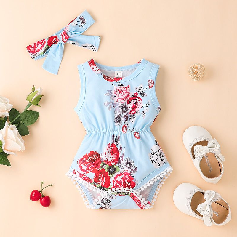 Casual Flower 100% Cotton Baby Clothes