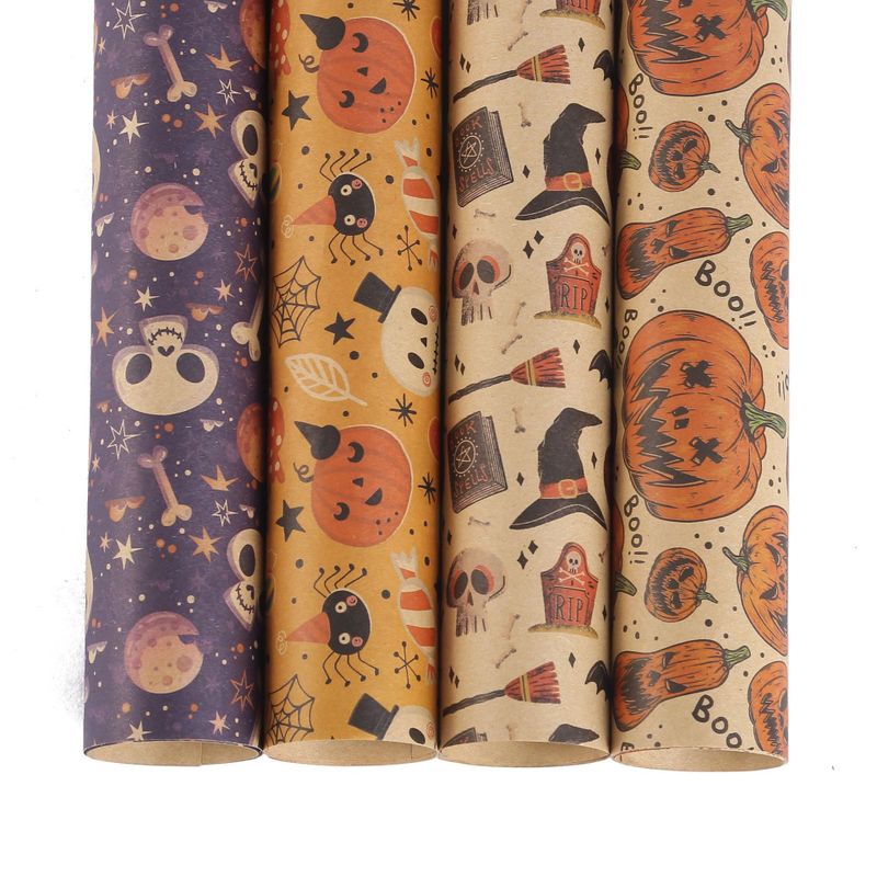Halloween Cute Pumpkin Ghost Paper Party Gift Wrapping Supplies