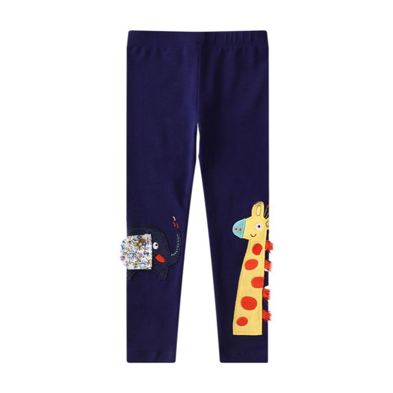 Fashion Elephant Giraffe Cotton Pants & Leggings