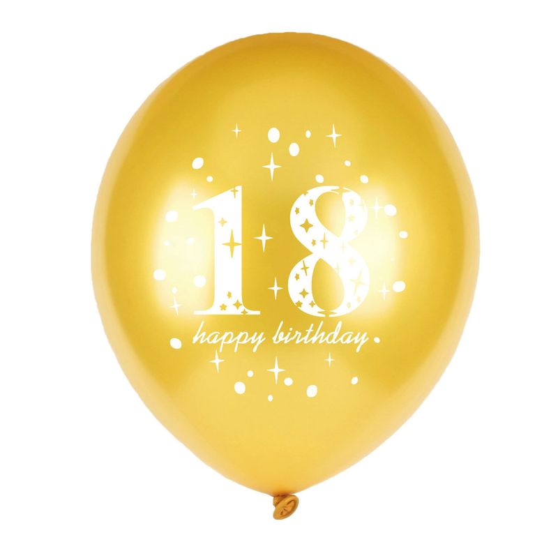 Birthday Number Emulsion Party Balloons