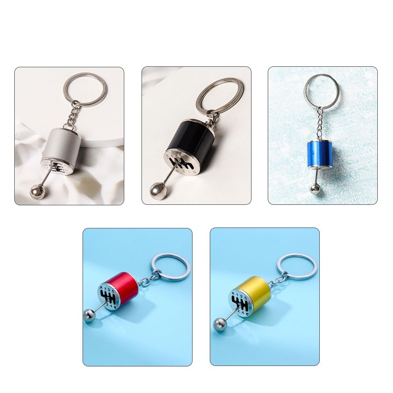 Novelty Solid Color Alloy Plating Bag Pendant Keychain