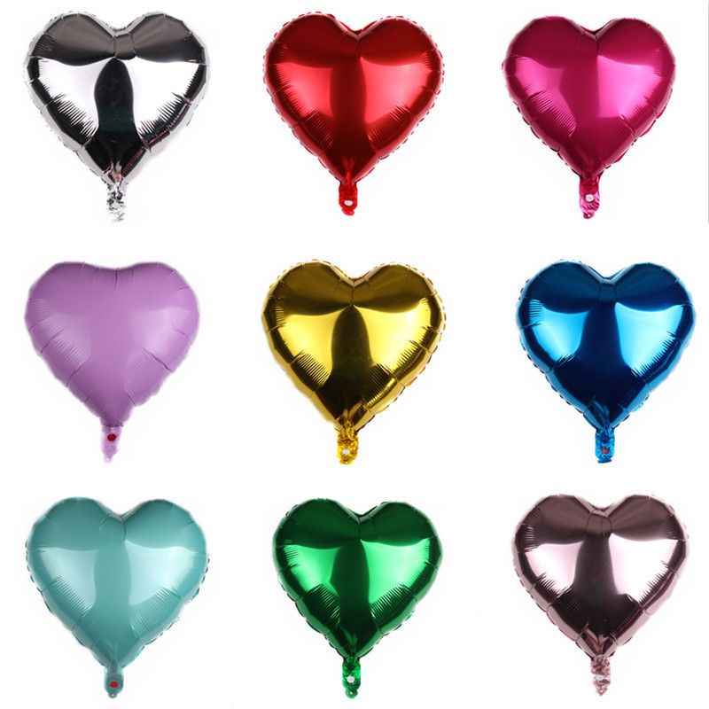 Valentine'S Day Romantic Heart Shape Aluminum Film Party Balloons