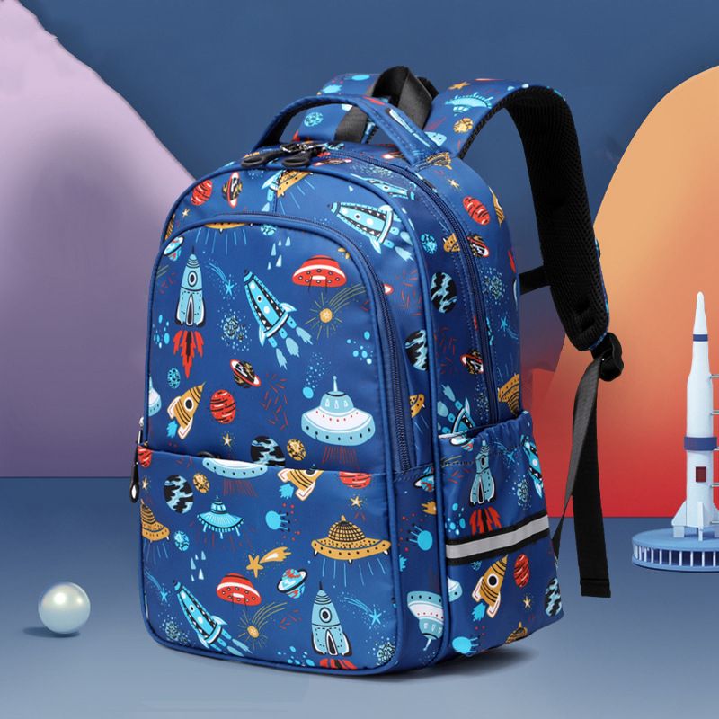 Cute Spaceship Square Zipper Fashion Backpack