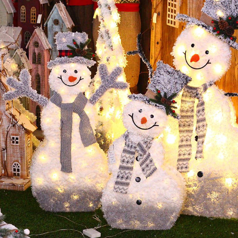 Weihnachten Süß Schneemann Eisen Gruppe Ornamente