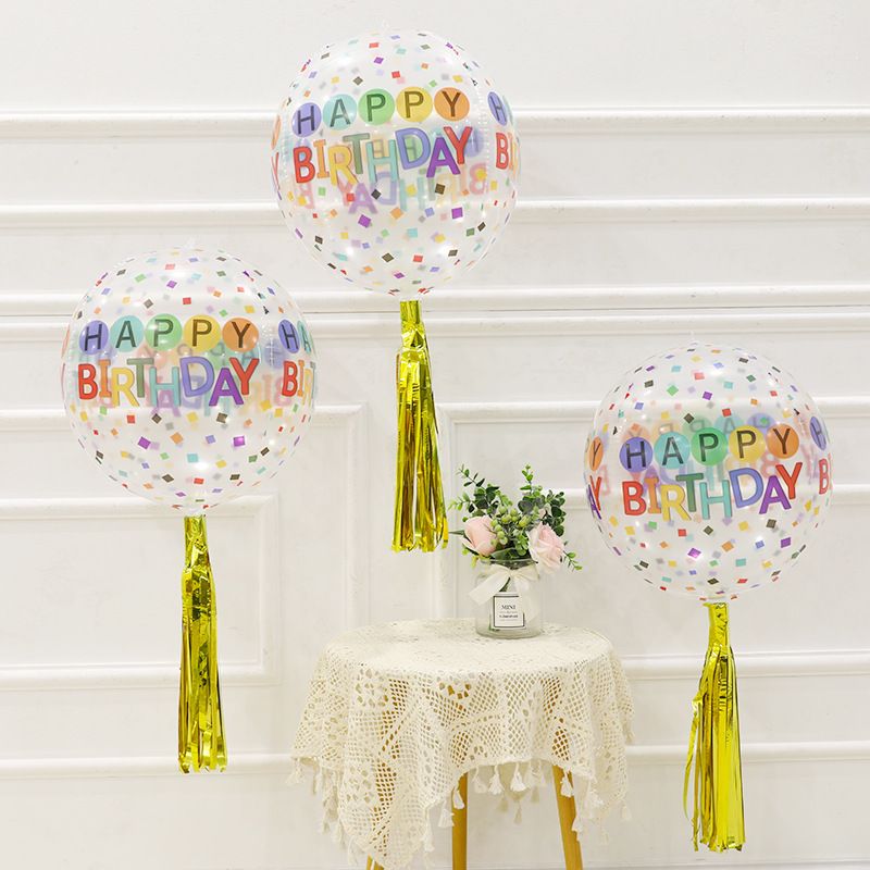 Date D'anniversaire Lettre Film D'aluminium Date D'anniversaire Ballons