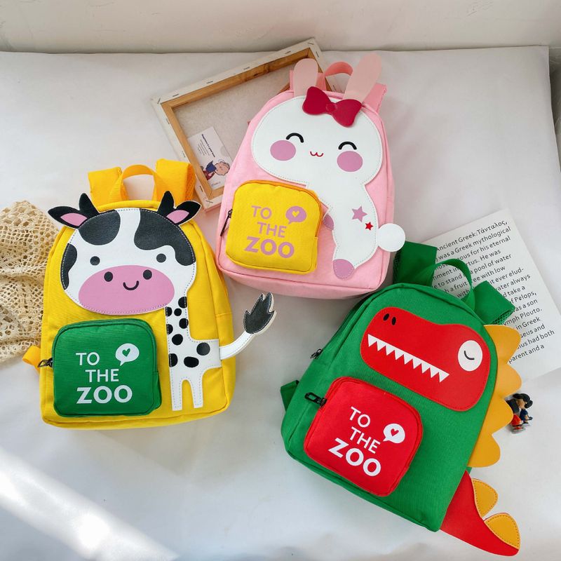 Lucky Pig Nuevo 2-5 Años De Edad Mochila Para Niños De Jardín De Infantes De Dibujos Animados Dinosaurio Anti-pérdida Lindas Bolsas De Niñas