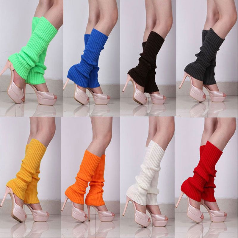Women's Simple Style Solid Color Blending Acrylic Jacquard Socks Over The Knee Socks