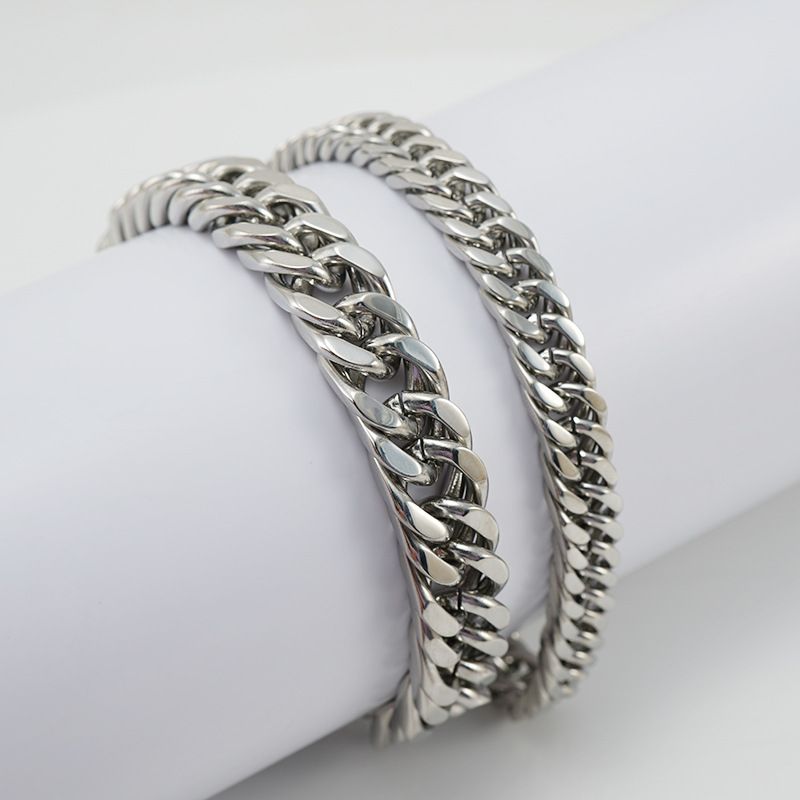 Simple Style Geometric Stainless Steel Bracelets Plating Stainless Steel Bracelets