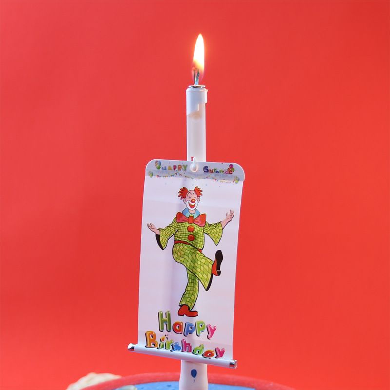Birthday Geometric Plastic Paraffin Birthday Candle