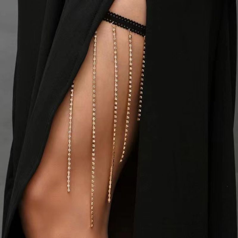 Fashion Tassel Alloy Diamond Rhinestones Women's Body Chain
