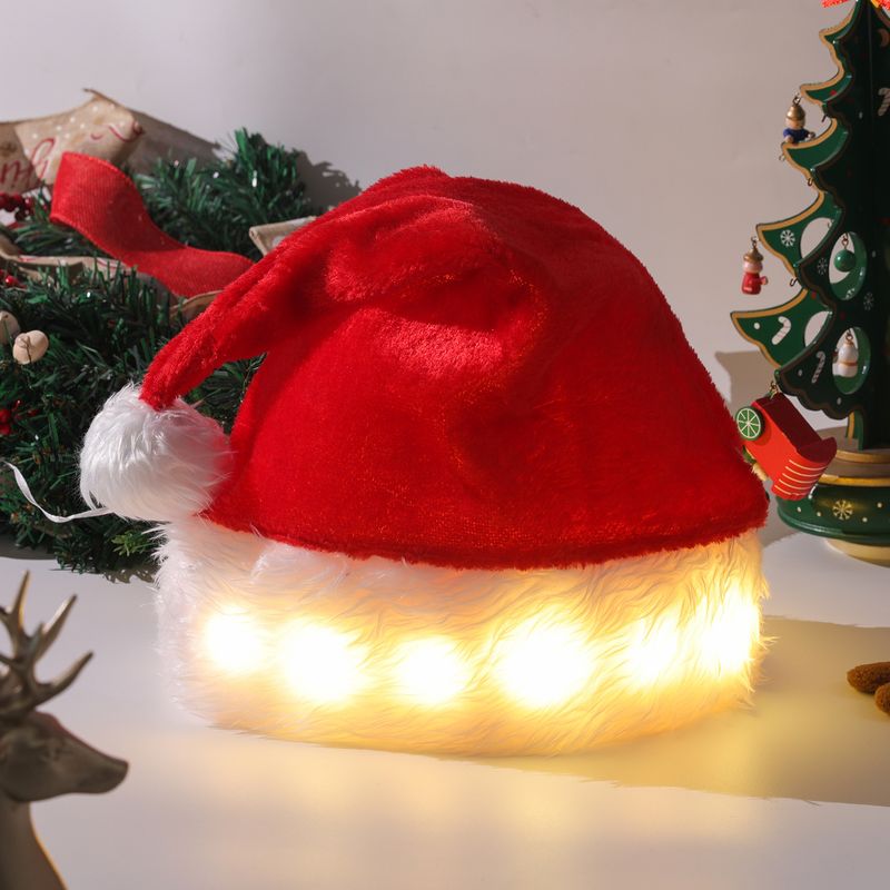 Christmas Pastoral Solid Color Cloth Party Christmas Hat