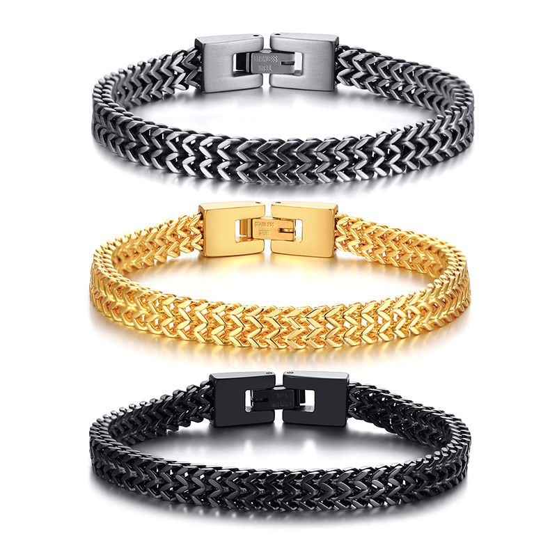 Fashion Geometric Stainless Steel Bracelets Plating Stainless Steel Bracelets