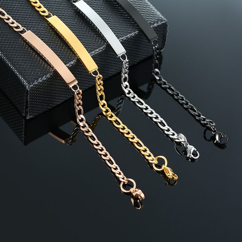 Style Simple Géométrique Acier Inoxydable Bracelets Acier Inoxydable Bracelets