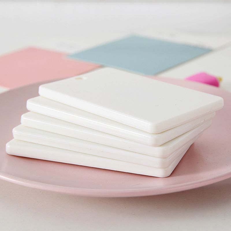 Unisex Solid Color Plastic Open Card Holders