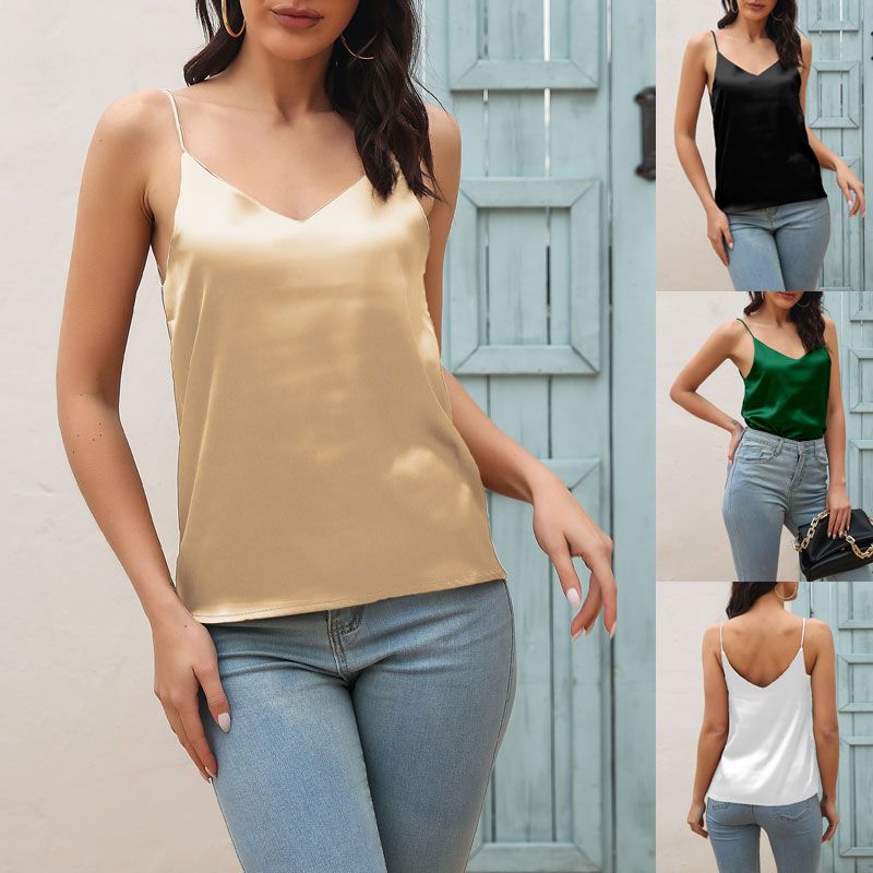 Women's Camisole Tank Tops Fashion Solid Color