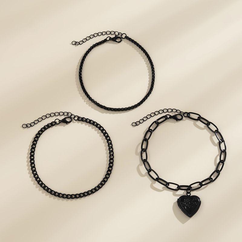 Fashion Heart Shape Iron Wholesale Anklet