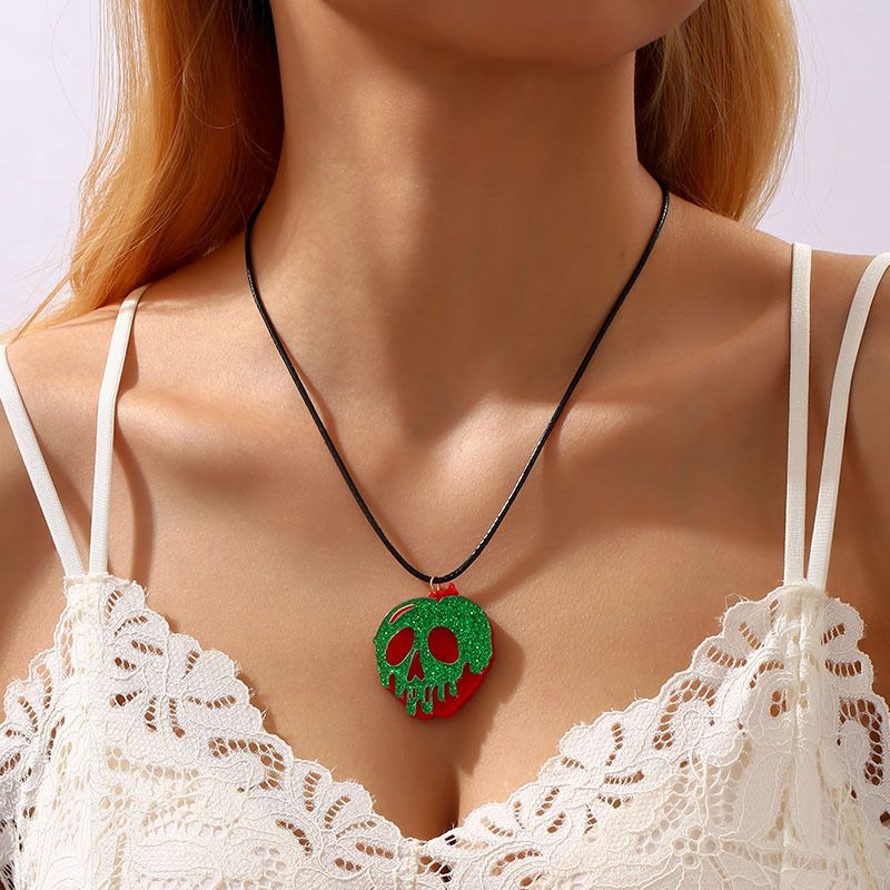 Simple Style Skull Resin Women's Necklace
