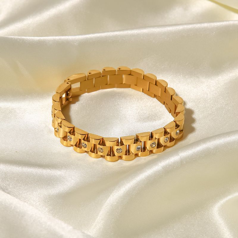 Fashion Geometric Stainless Steel Gold Plated Gold Plated Bracelets