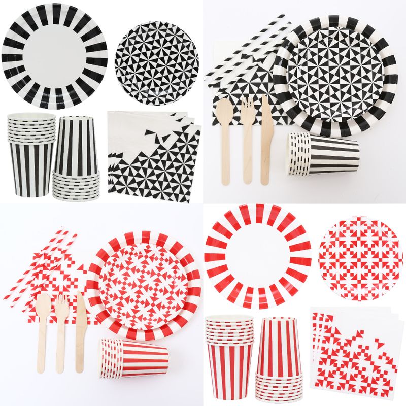 Fashion Stripe Paper Tableware