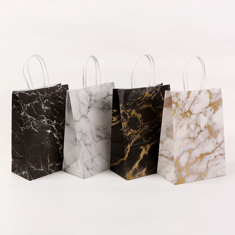 Simple Style Marble Kraft Paper Daily Gift Wrapping Supplies