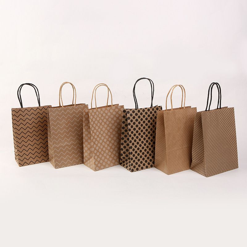Retro Polka Dots Paper Gift Bags
