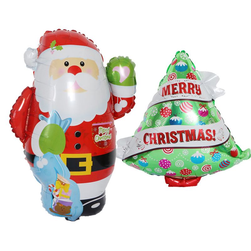 Christmas Christmas Tree Santa Claus Aluminum Film Party Balloons