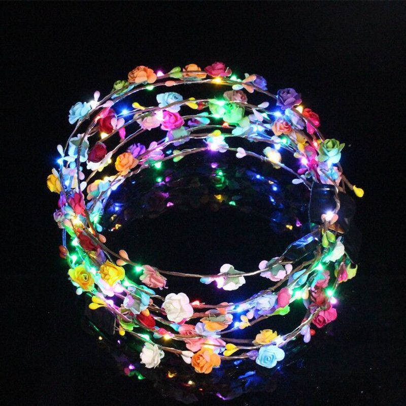 Sweet Led Lights Flash Luminous Garland Headdress Children Toy