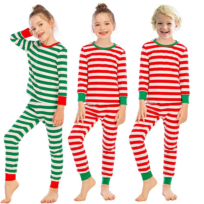 Christmas Fashion Stripe Polyester Underwear & Sleepwear