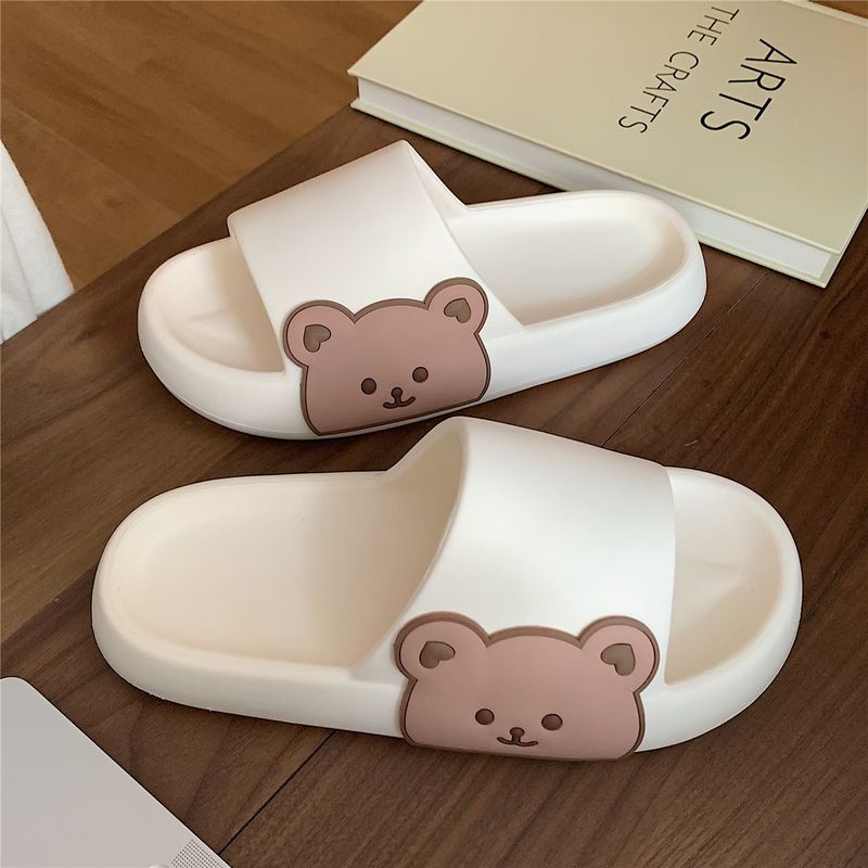 Women's Fashion Bear Round Toe Slides Slippers